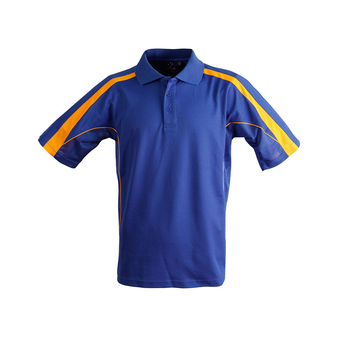 House of Uniforms The Legend Polo | Bright Colours | Kids | Short Sleeve Winning Spirit Royal/Gold