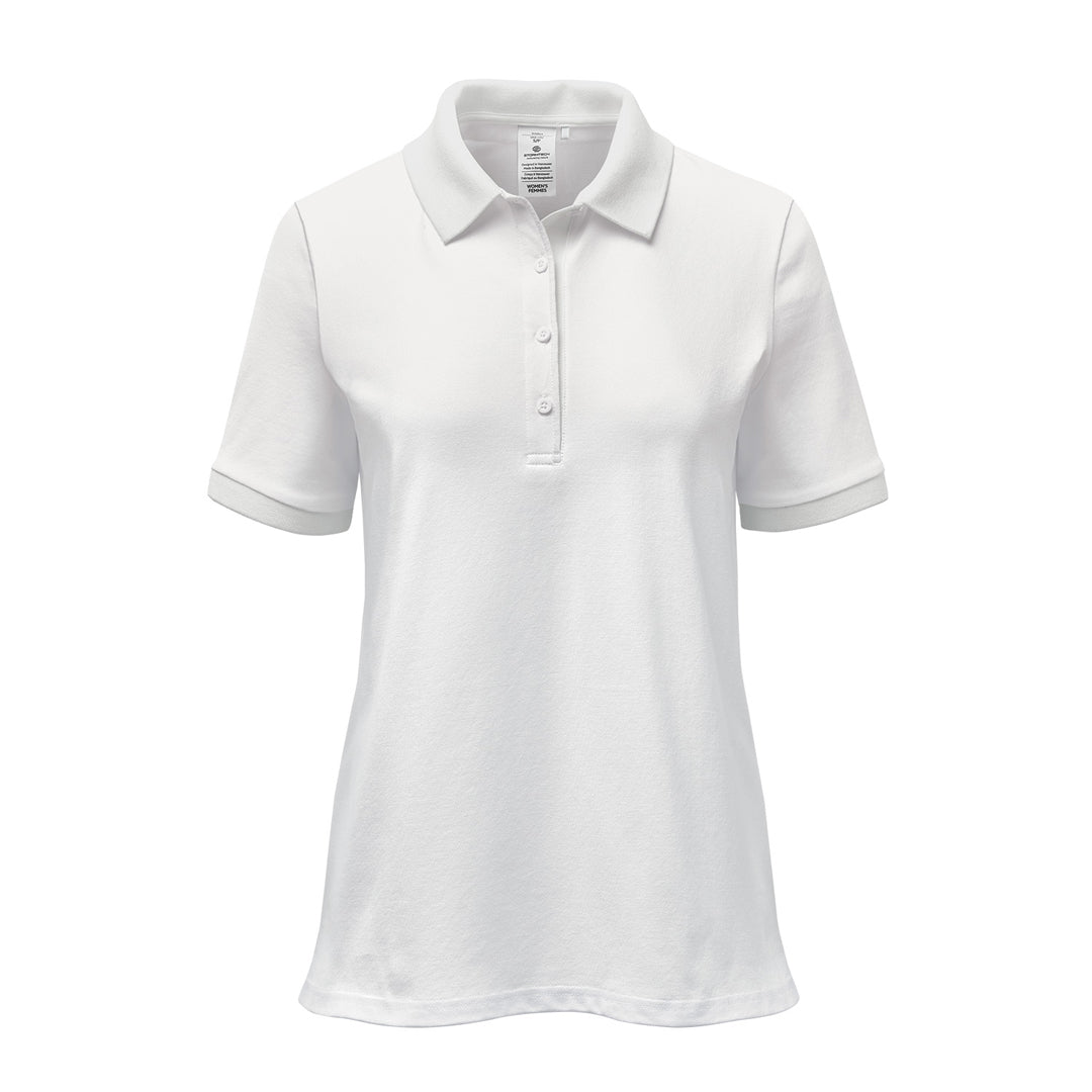 House of Uniforms The Ferrera Polo | Ladies | Short Sleeve Stormtech White