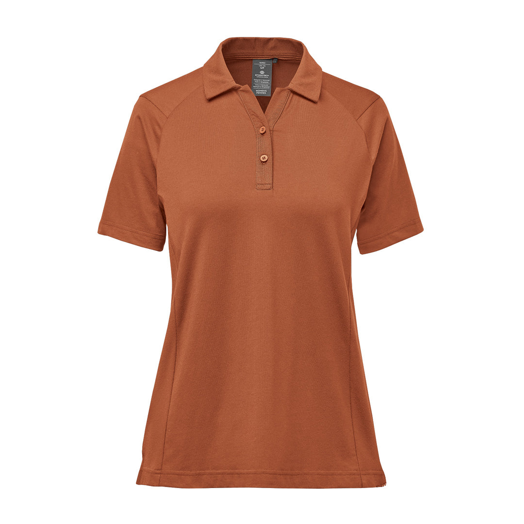 House of Uniforms The Oasis Polo | Ladies | Short Sleeve Stormtech Rust