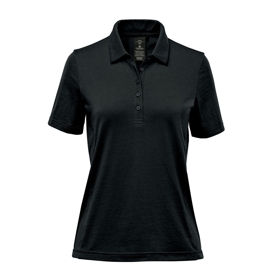 House of Uniforms The Settebello Polo | Short Sleeve | Ladies Stormtech Black