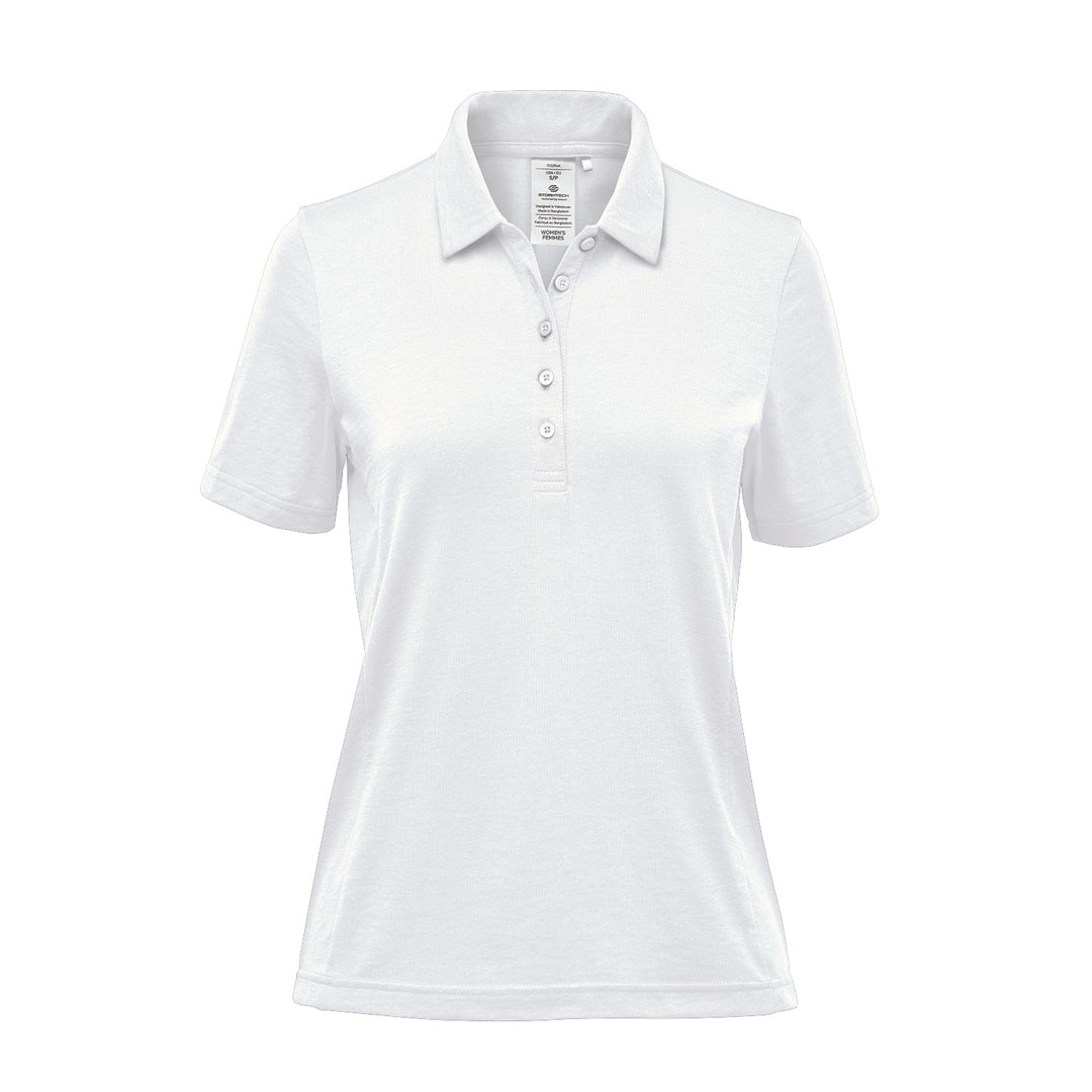 House of Uniforms The Settebello Polo | Short Sleeve | Ladies Stormtech White