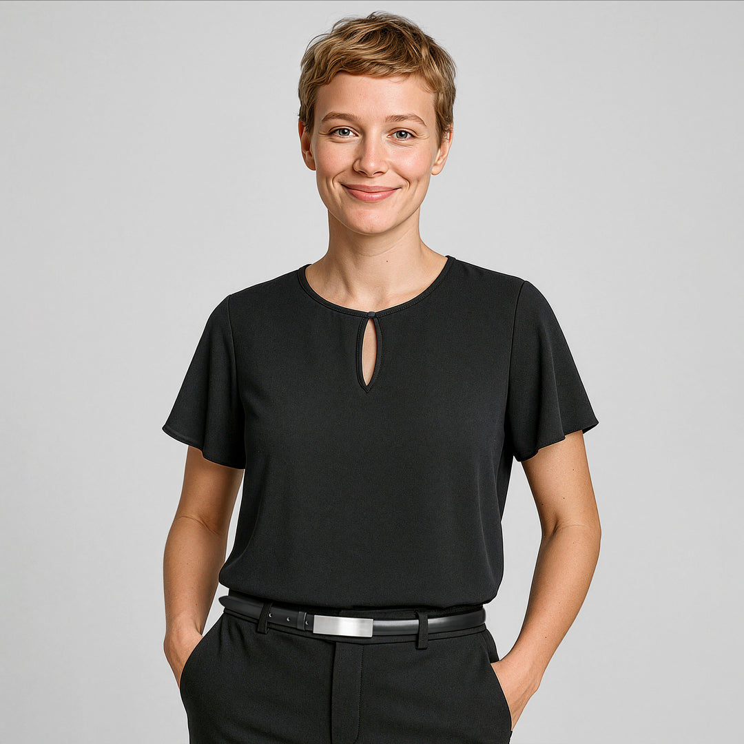 Biz Corporates The Vienna Blouse | Ladies | Short Sleeve Shirts & Tops