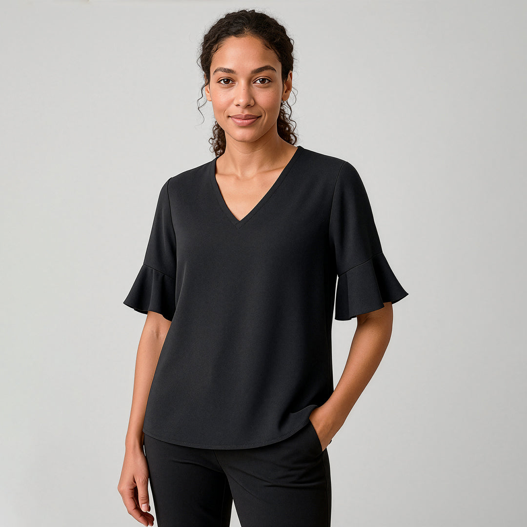 Biz Corporates The Aria Blouse | Ladies | Short Sleeve Shirts & Tops