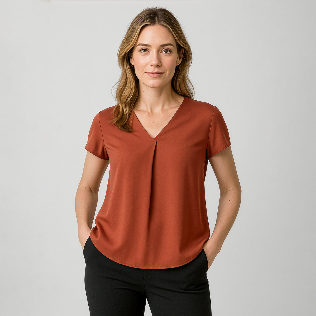 Biz Corporates The Kayla Blouse | Ladies | Short Sleeve Shirts & Tops
