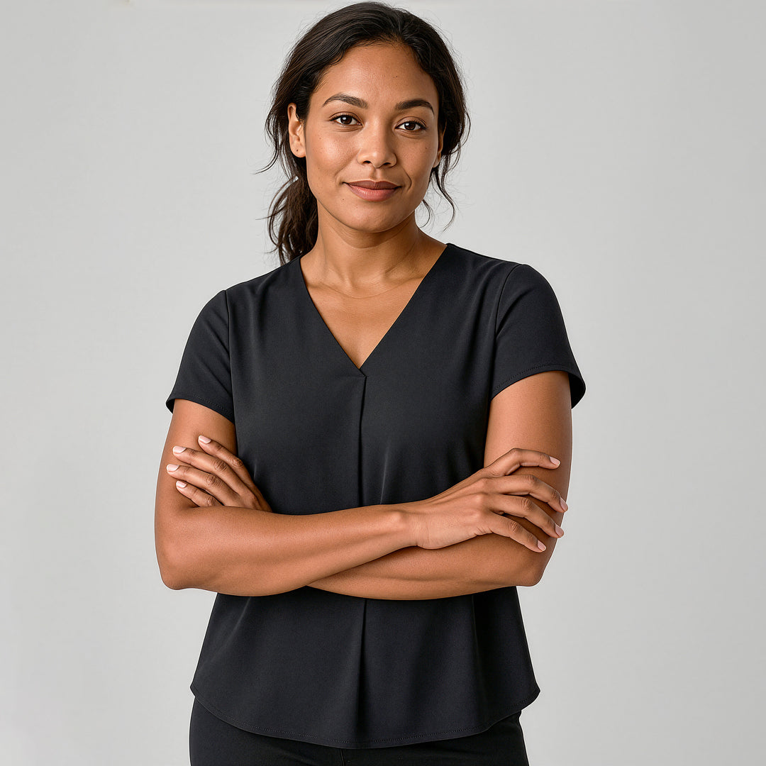 Biz Corporates The Kayla Blouse | Ladies | Short Sleeve Shirts & Tops