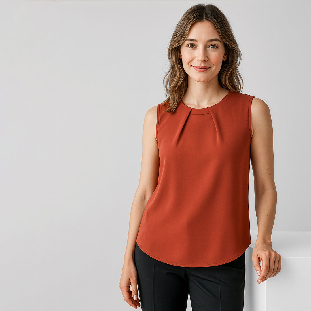 Biz Corporates The Estelle Blouse | Ladies | Sleeveless Shirts & Tops