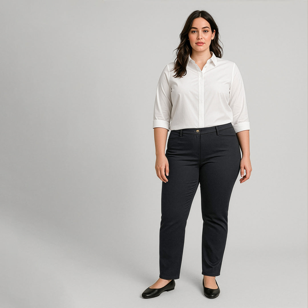 Biz Corporates The Traveller Slim Leg Chino Pant | Ladies Pants