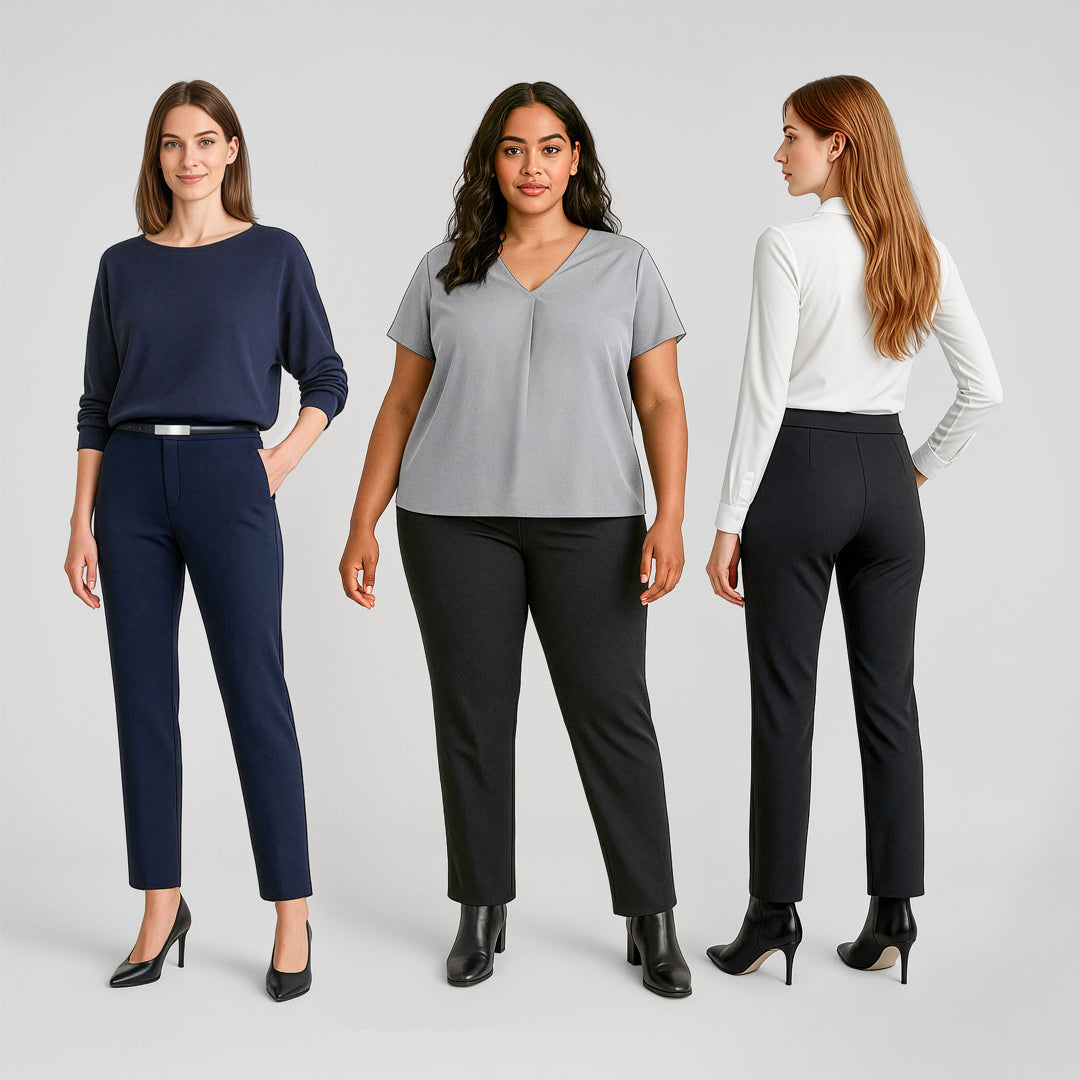 Biz Corporates The Scuba Ponte Pull on Pant | Ladies Pants