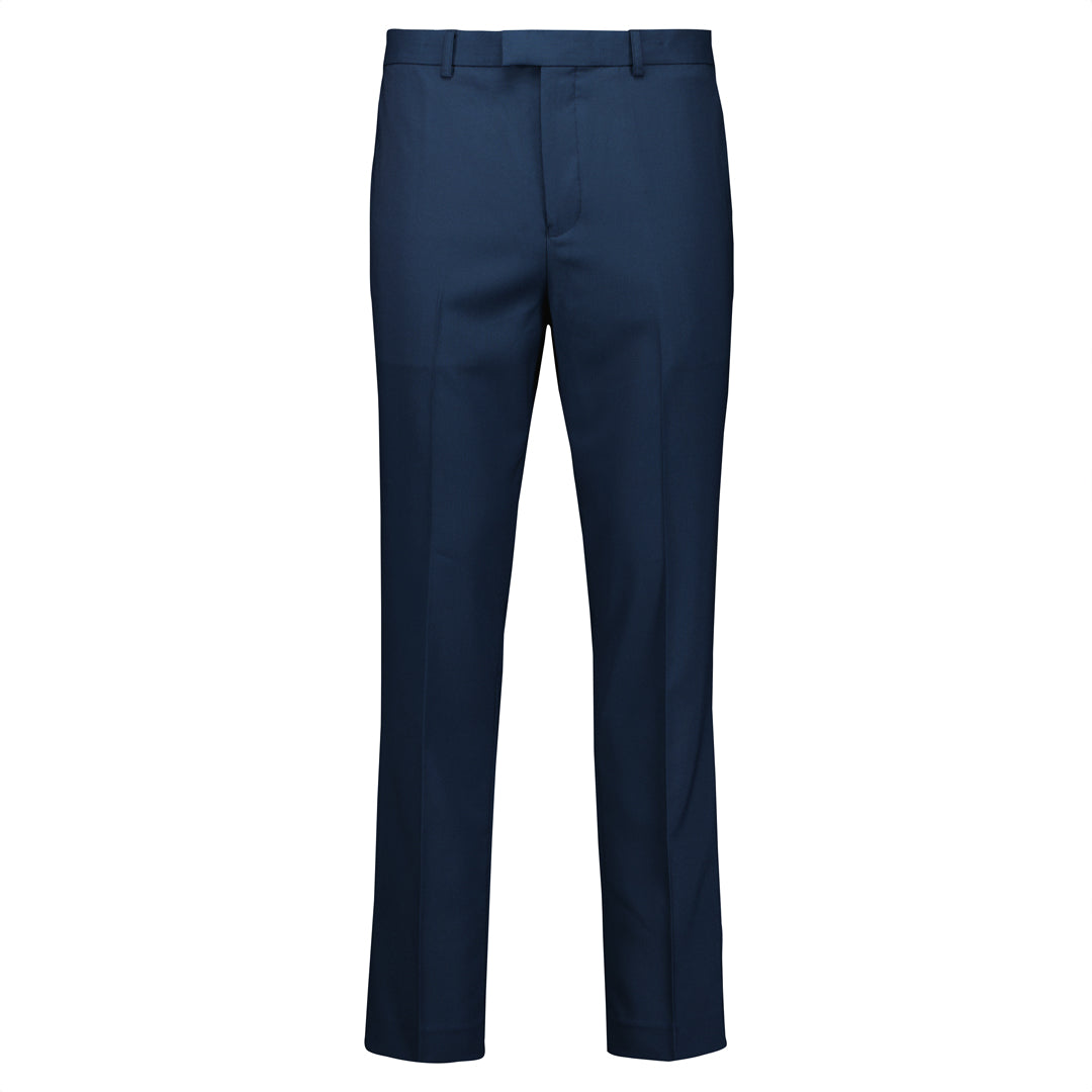 House of Uniforms The Renew Slim Fit Pant | Mens Biz Corporates Navy