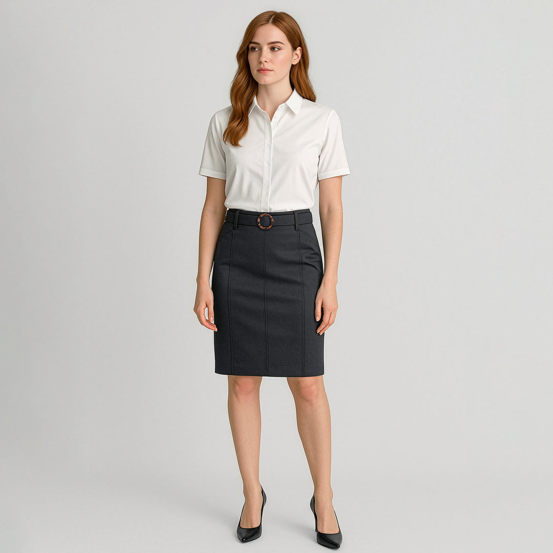 Biz Corporates The Traveller Chino Skirt | Ladies Skirts