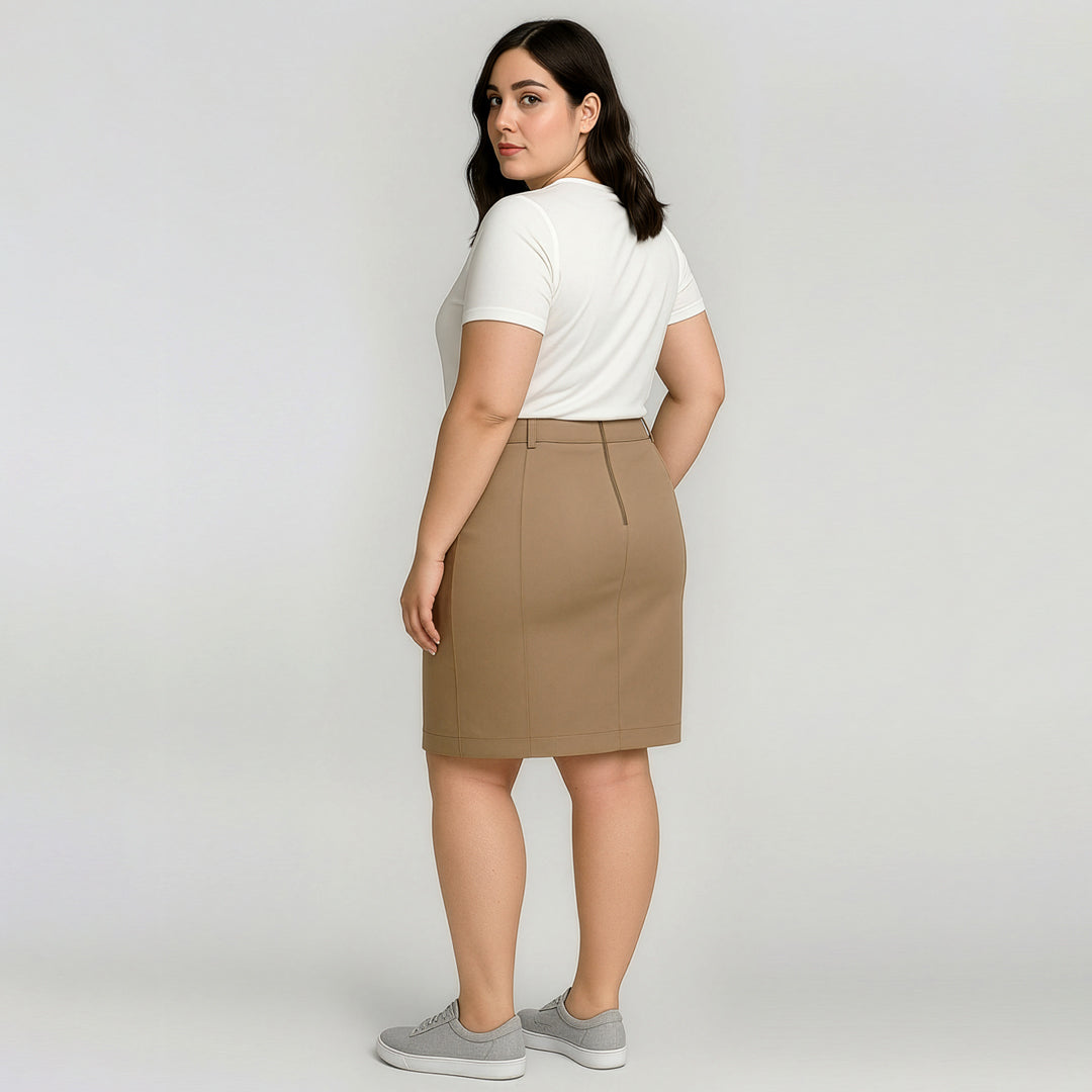 Biz Corporates The Traveller Chino Skirt | Ladies Skirts