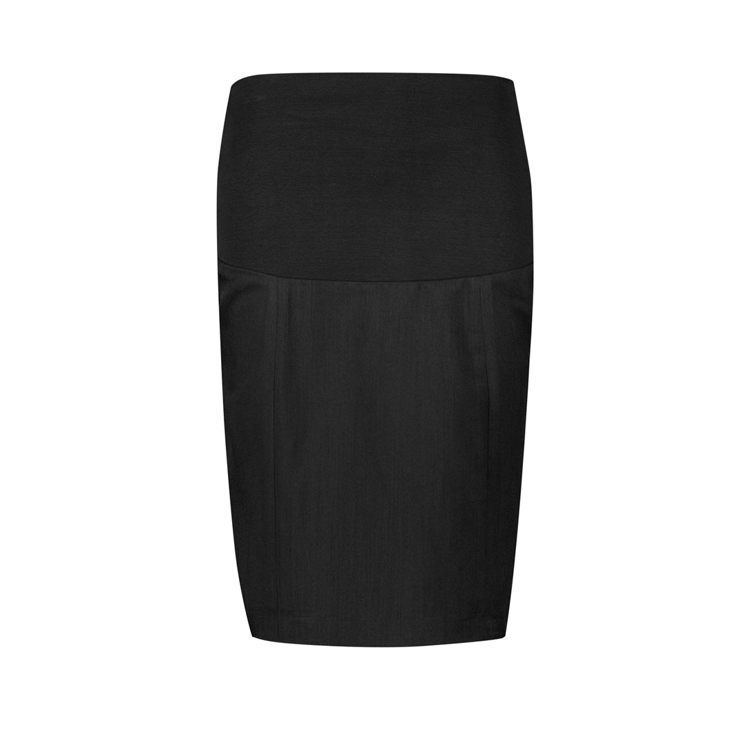 House of Uniforms The Cool Stretch Maternity Skirt | Ladies Biz Corporates Black