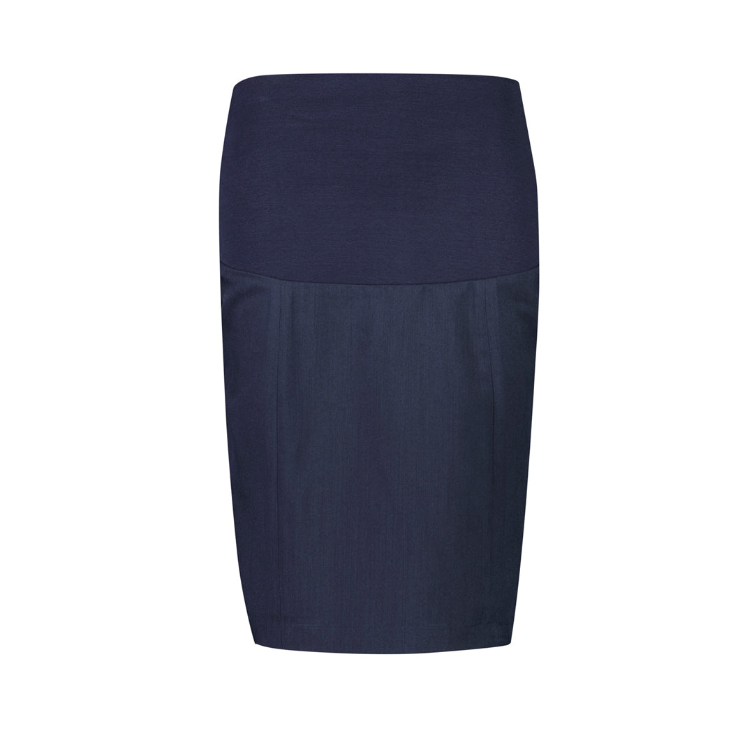 House of Uniforms The Cool Stretch Maternity Skirt | Ladies Biz Corporates Navy