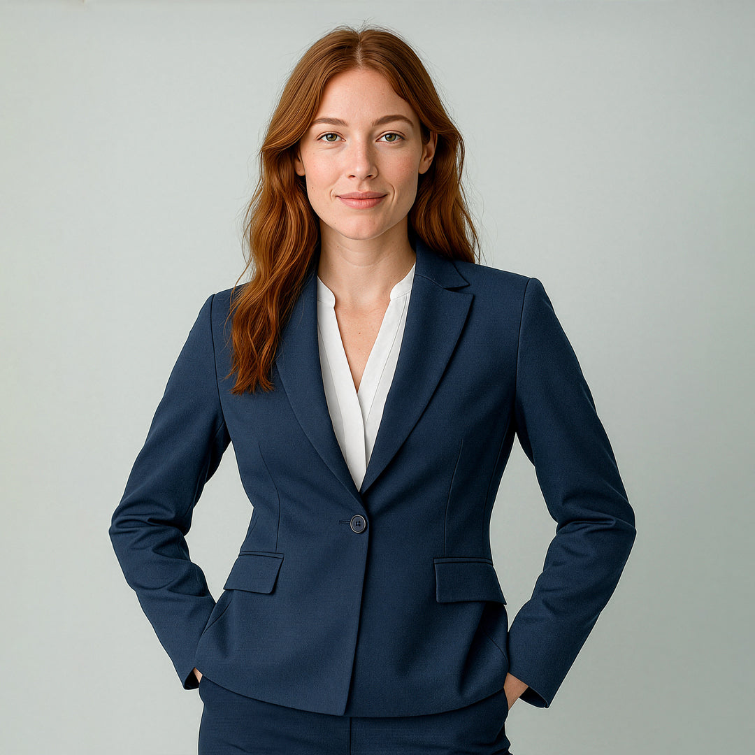 Biz Corporates The Renew Single Button Jacket | Ladies Coats & Jackets
