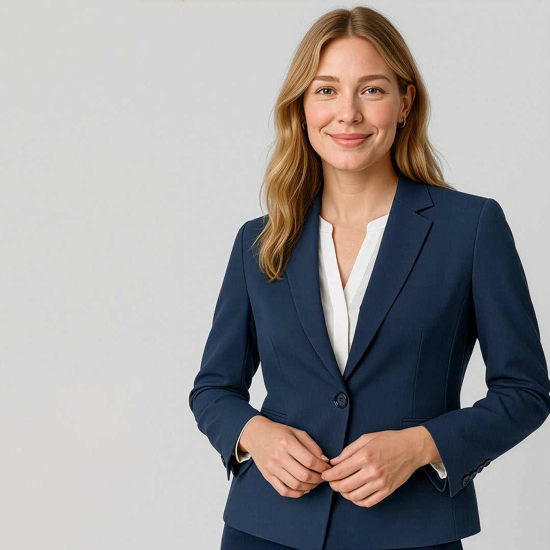 Biz Corporates The Renew Single Button Jacket | Ladies Coats & Jackets