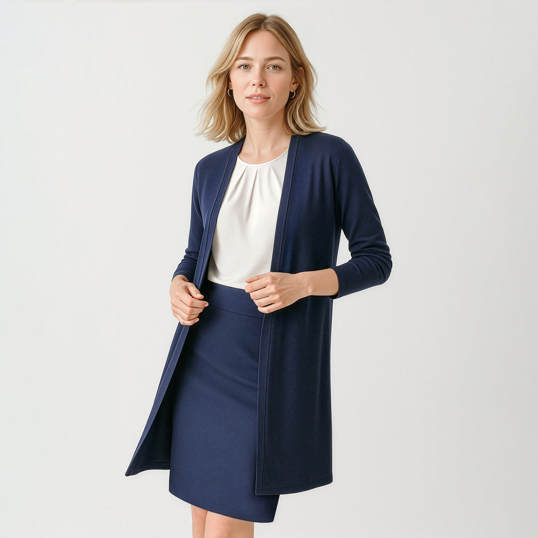 Biz Corporates The Chelsea Cardigan | Ladies | Longline Shirts & Tops