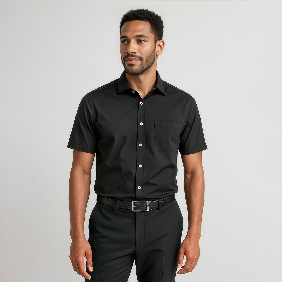 Biz Corporates The Charlie Shirt | Classic Fit | Mens | Short Sleeve Shirts & Tops