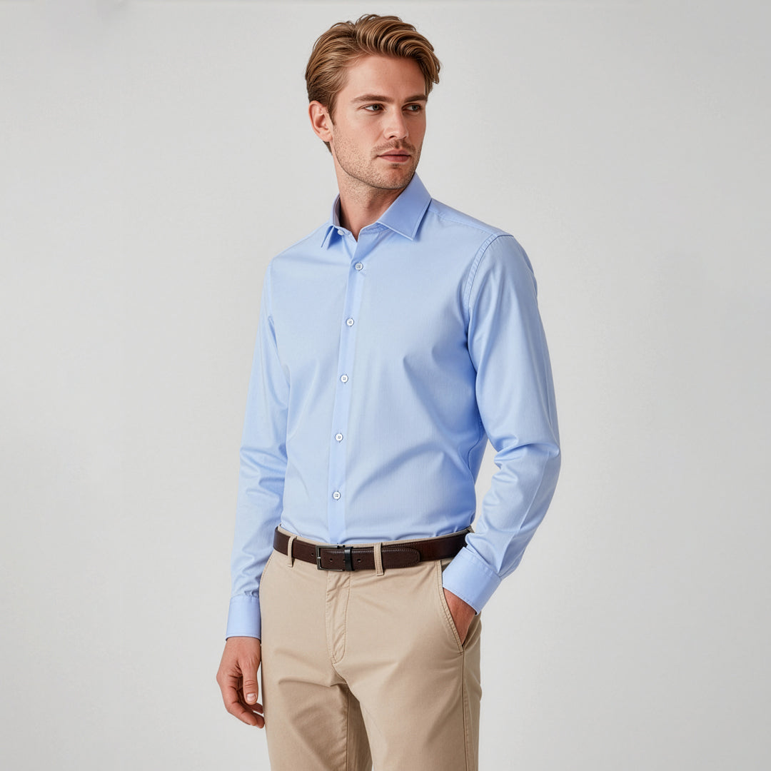 Biz Corporates The Charlie Shirt | Slim Fit | Mens | Long Sleeve Shirts & Tops
