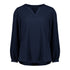 House of Uniforms The Ruche Tunic | Ladies | Long Sleeve Biz Corporates Navy