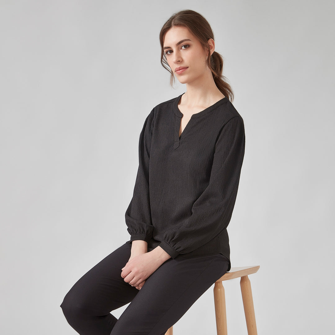 House of Uniforms The Ruche Tunic | Ladies | Long Sleeve Biz Corporates
