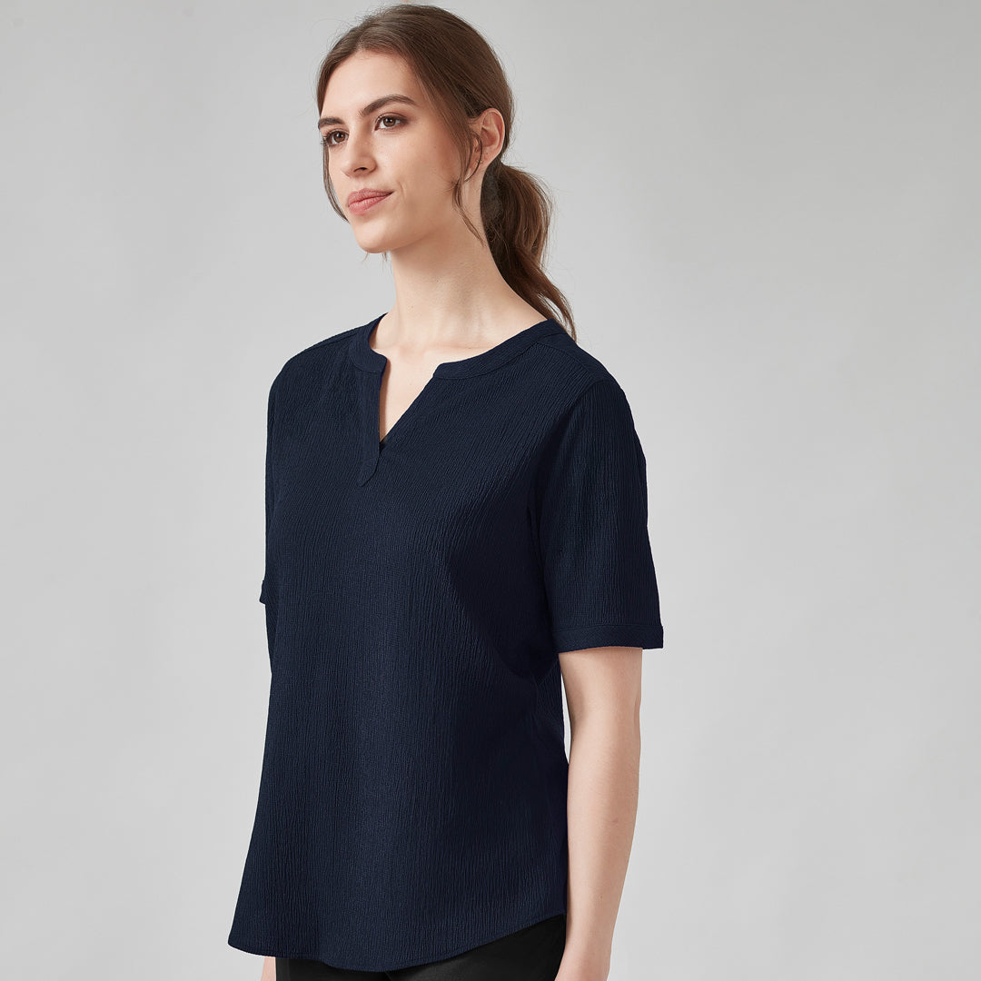 House of Uniforms The Ruche Tunic | Ladies | Short Sleeve Biz Corporates