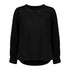 House of Uniforms The Evelyn Keyhole Blouse | Long Sleeve Biz Corporates Black
