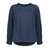 House of Uniforms The Evelyn Keyhole Blouse | Long Sleeve Biz Corporates Mineral Blue