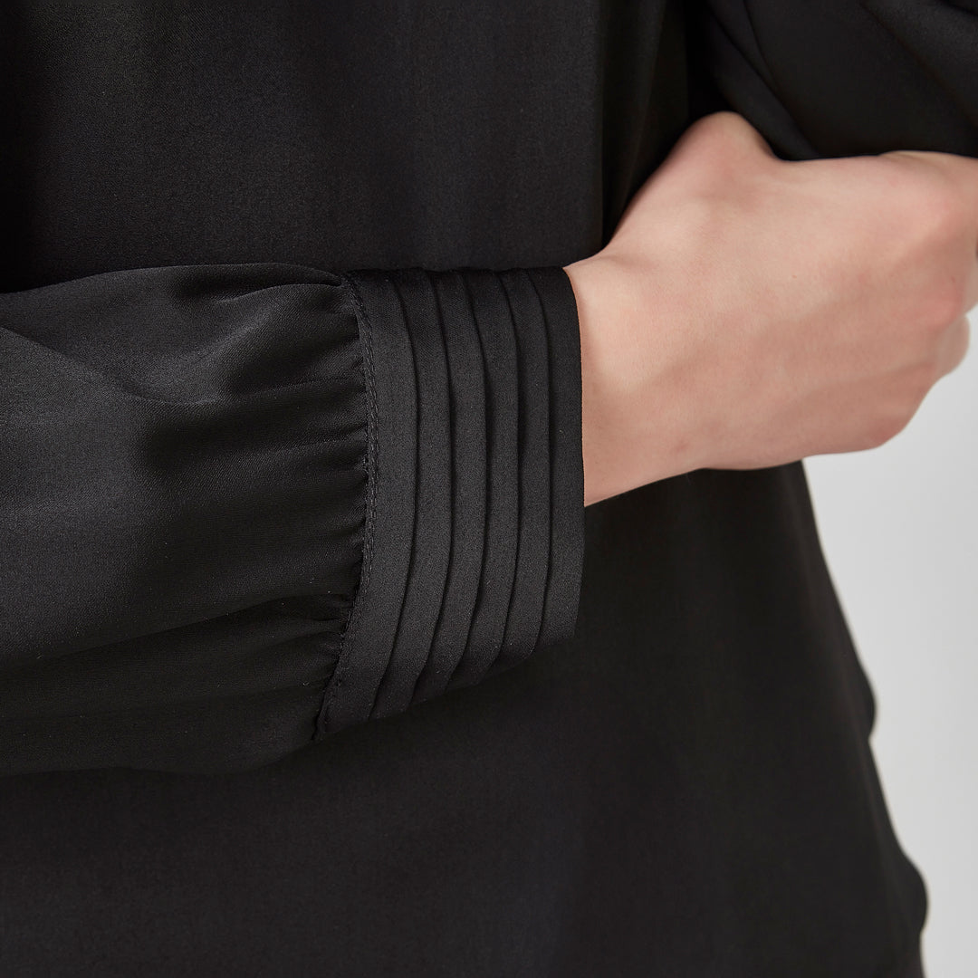 House of Uniforms The Evelyn Keyhole Blouse | Long Sleeve Biz Corporates