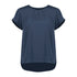 House of Uniforms The Evelyn Keyhole Top | Short Sleeve Biz Corporates Mineral Blue