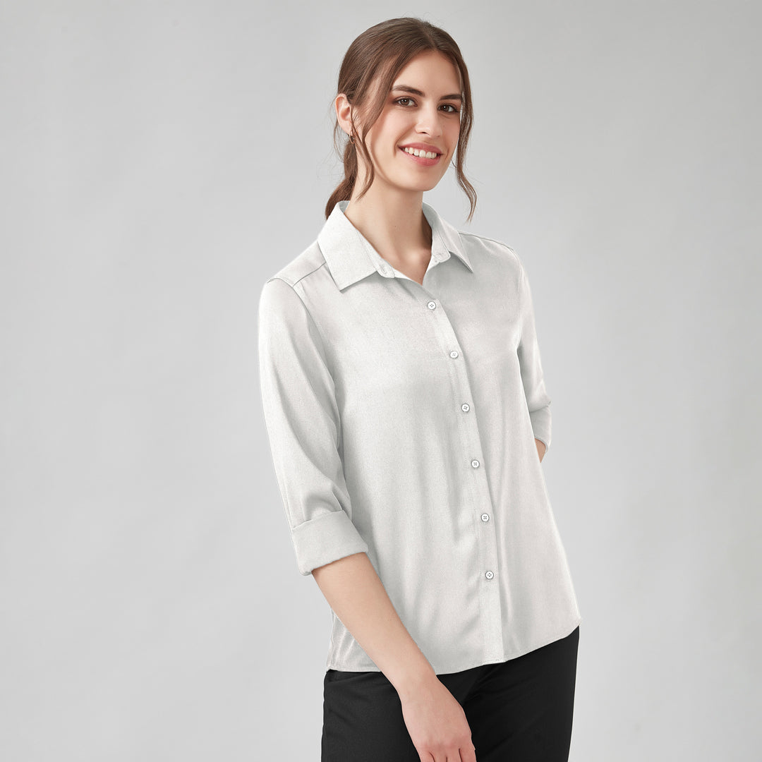 House of Uniforms The Evelyn Shirt | Ladies | Long Sleeve Biz Corporates