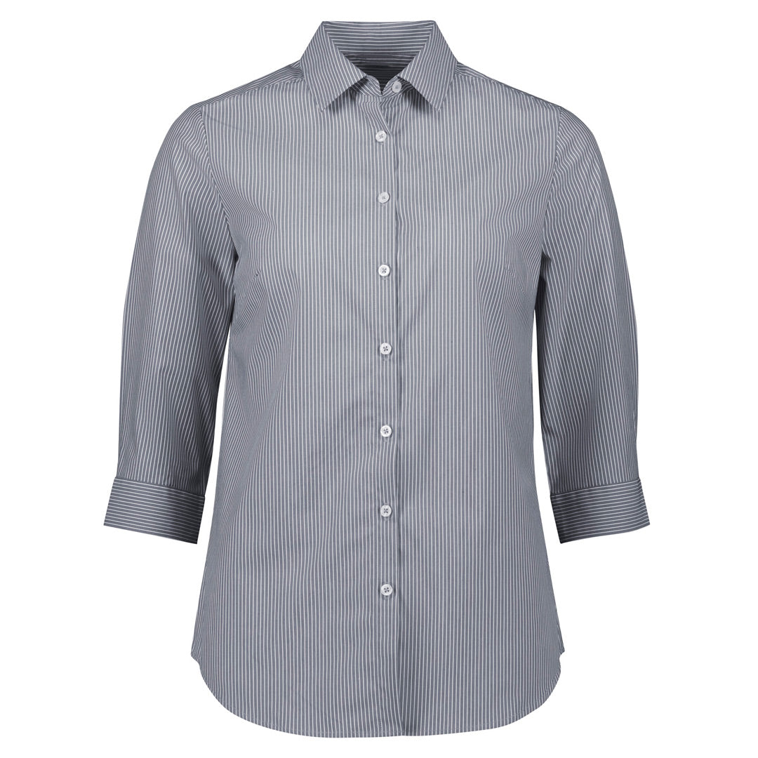 House of Uniforms The Conran Shirt | 3/4 Sleeve | Ladies Biz Collection Slate