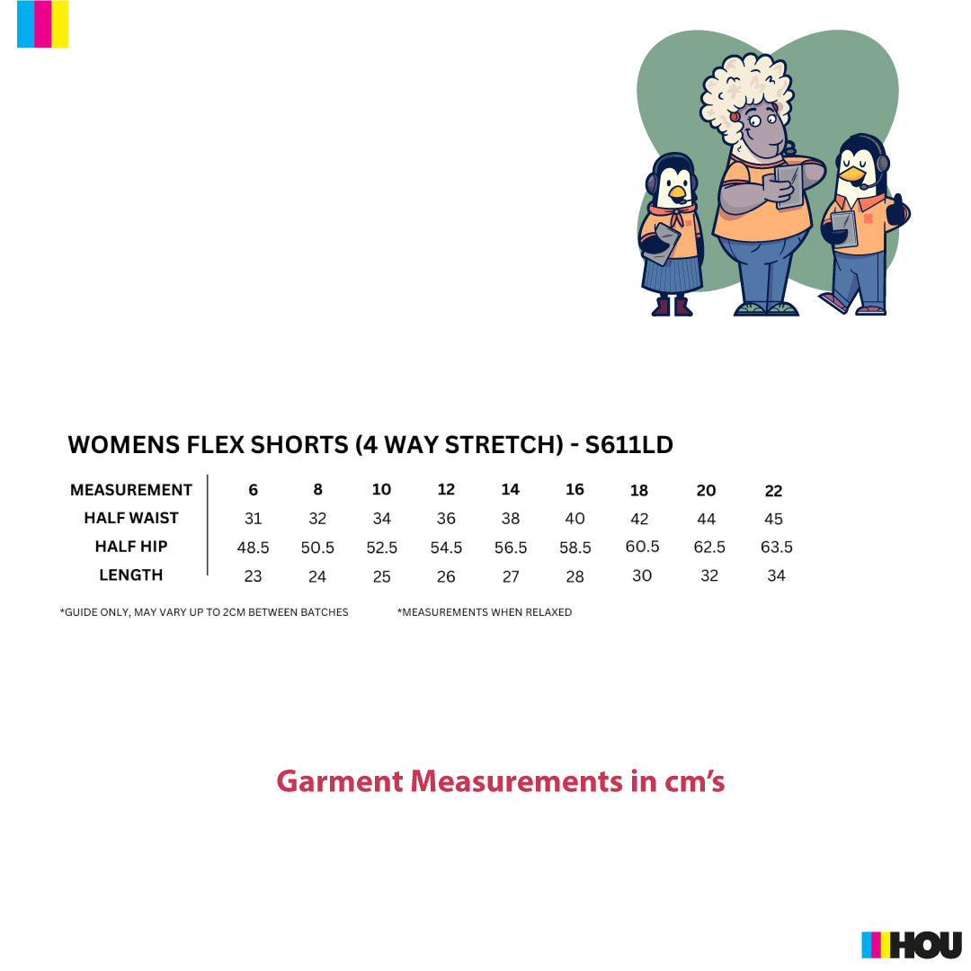 House of Uniforms The Flex Shorts | Ladies Ramo