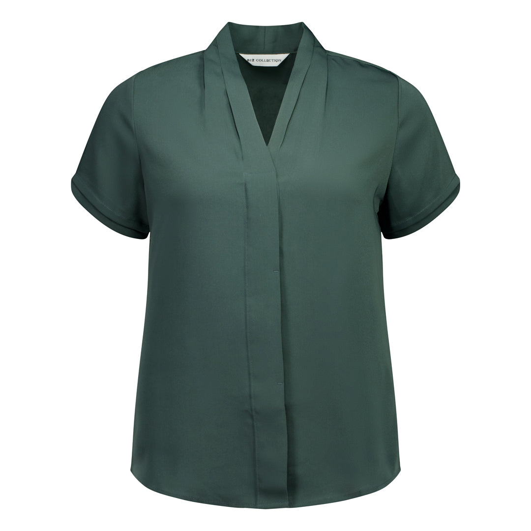 House of Uniforms The Madison Shirt | Ladies | Short Sleeve Biz Collection Seafoam