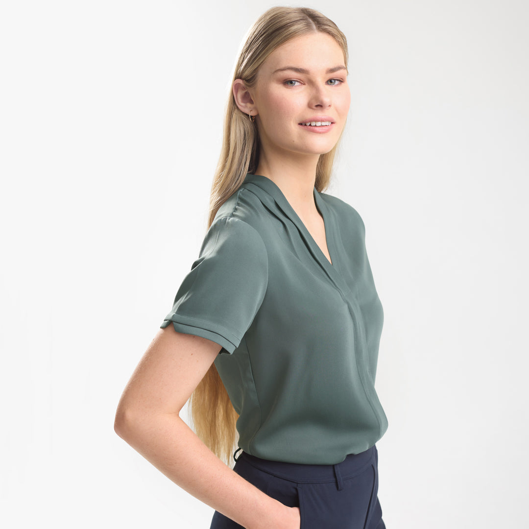 House of Uniforms The Madison Shirt | Ladies | Short Sleeve Biz Collection