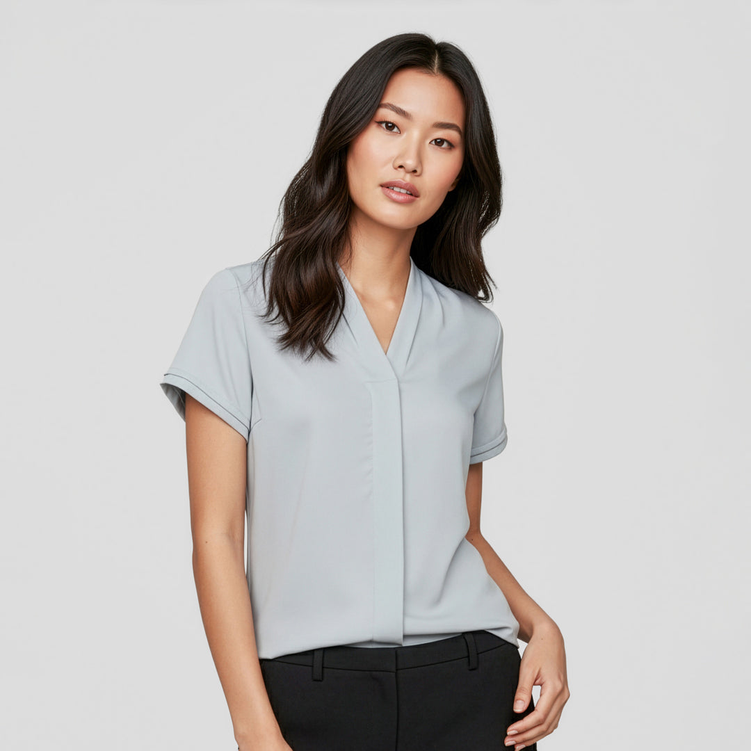 House of Uniforms The Madison Shirt | Ladies | Short Sleeve Biz Collection