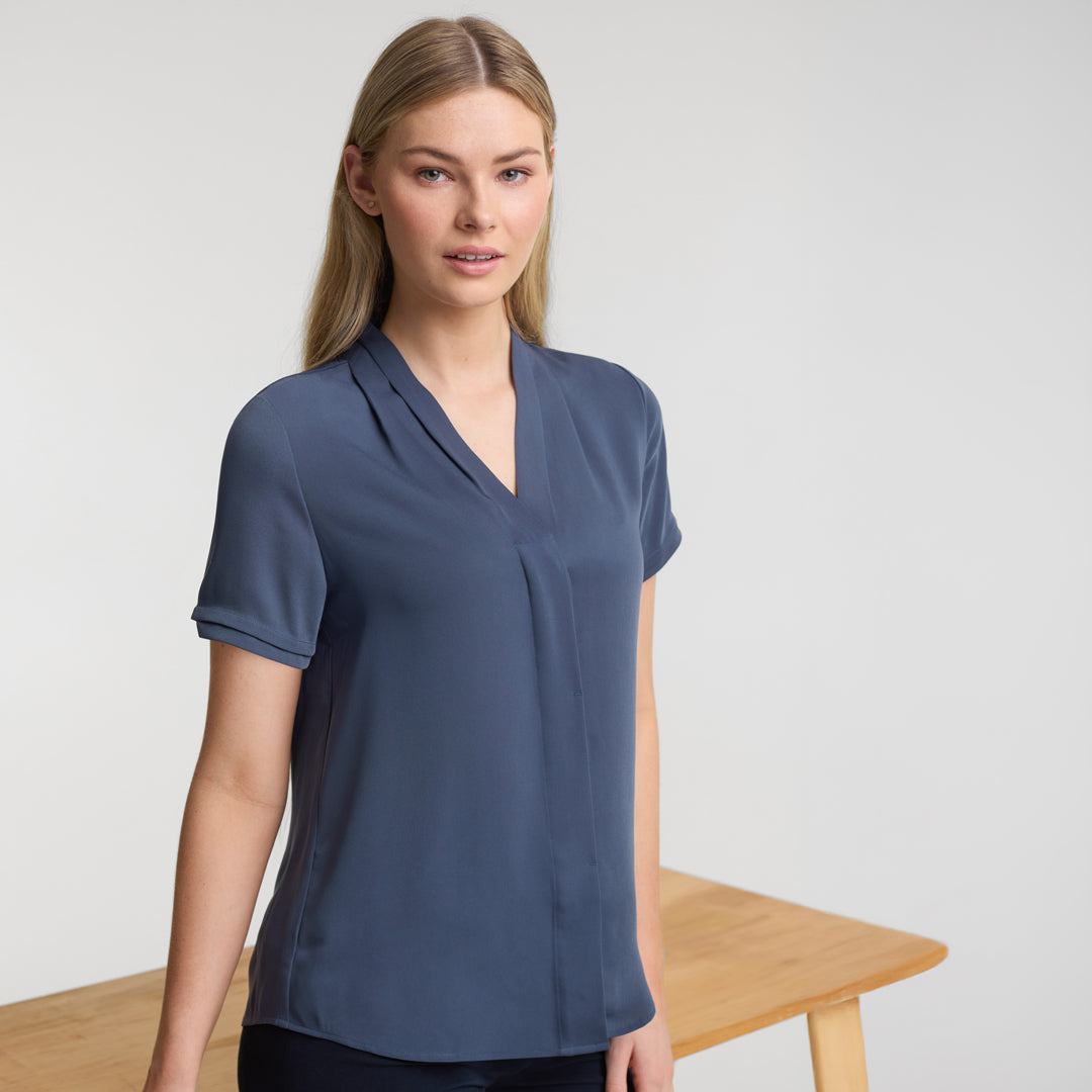 House of Uniforms The Madison Shirt | Ladies | Short Sleeve Biz Collection