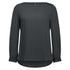 Biz Collection The Madison Boatneck | Ladies | Long Sleeve Charcoal Shirts & Tops
