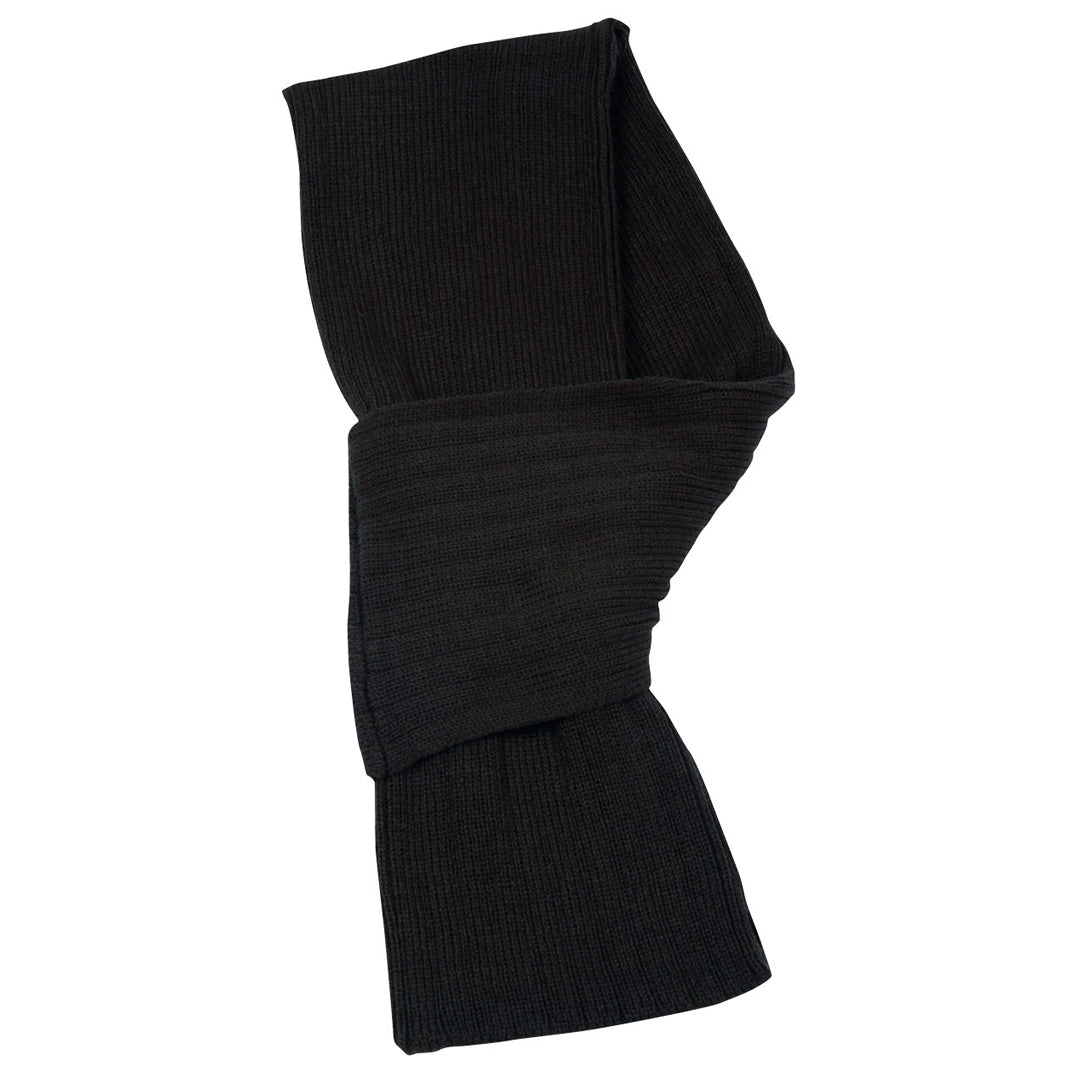 Winning Spirit The Acrylic Cable Knit Scarf | Adults Charcoal Scarves