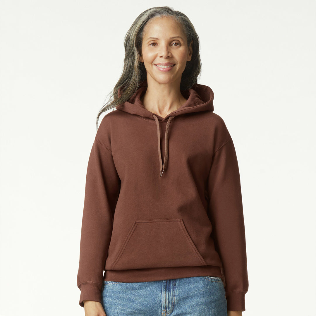 House of Uniforms The Softstyle Hoodie | Adults Gildan Cocoa