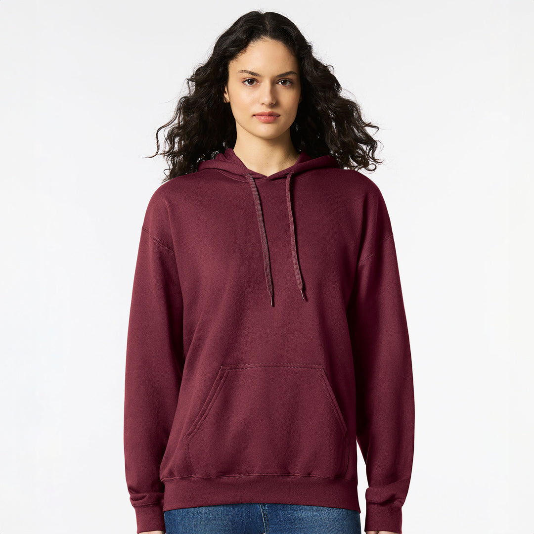 House of Uniforms The Softstyle Hoodie | Adults Gildan Maroon