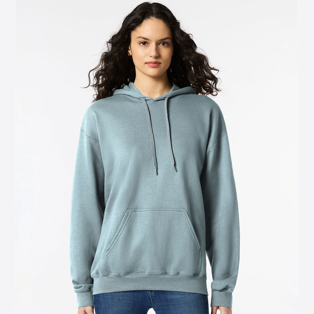 House of Uniforms The Softstyle Hoodie | Adults Gildan Stone Blue