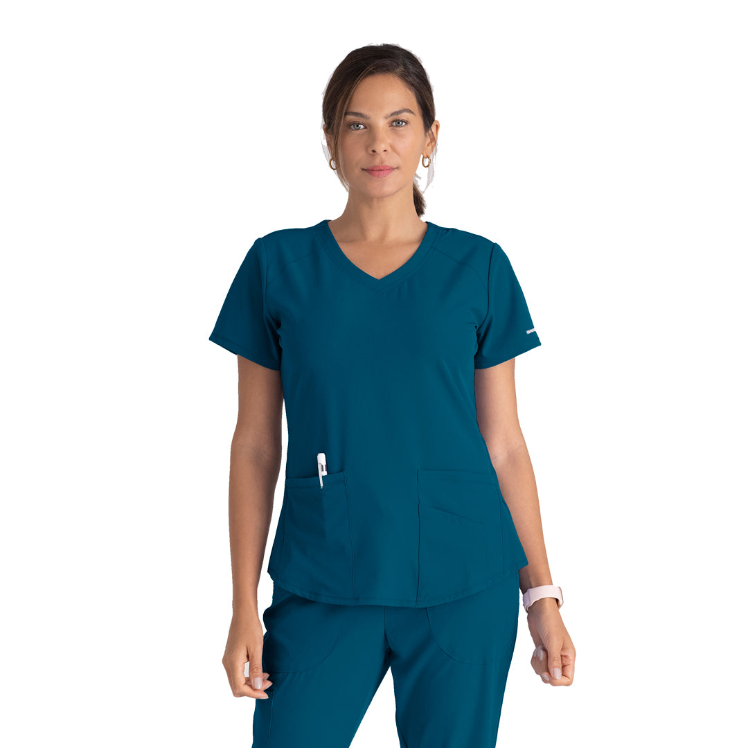 House of Uniforms The Vitality Breeze Scrub Top | Ladies | Skechers by Barco Skechers by Barco Bahama