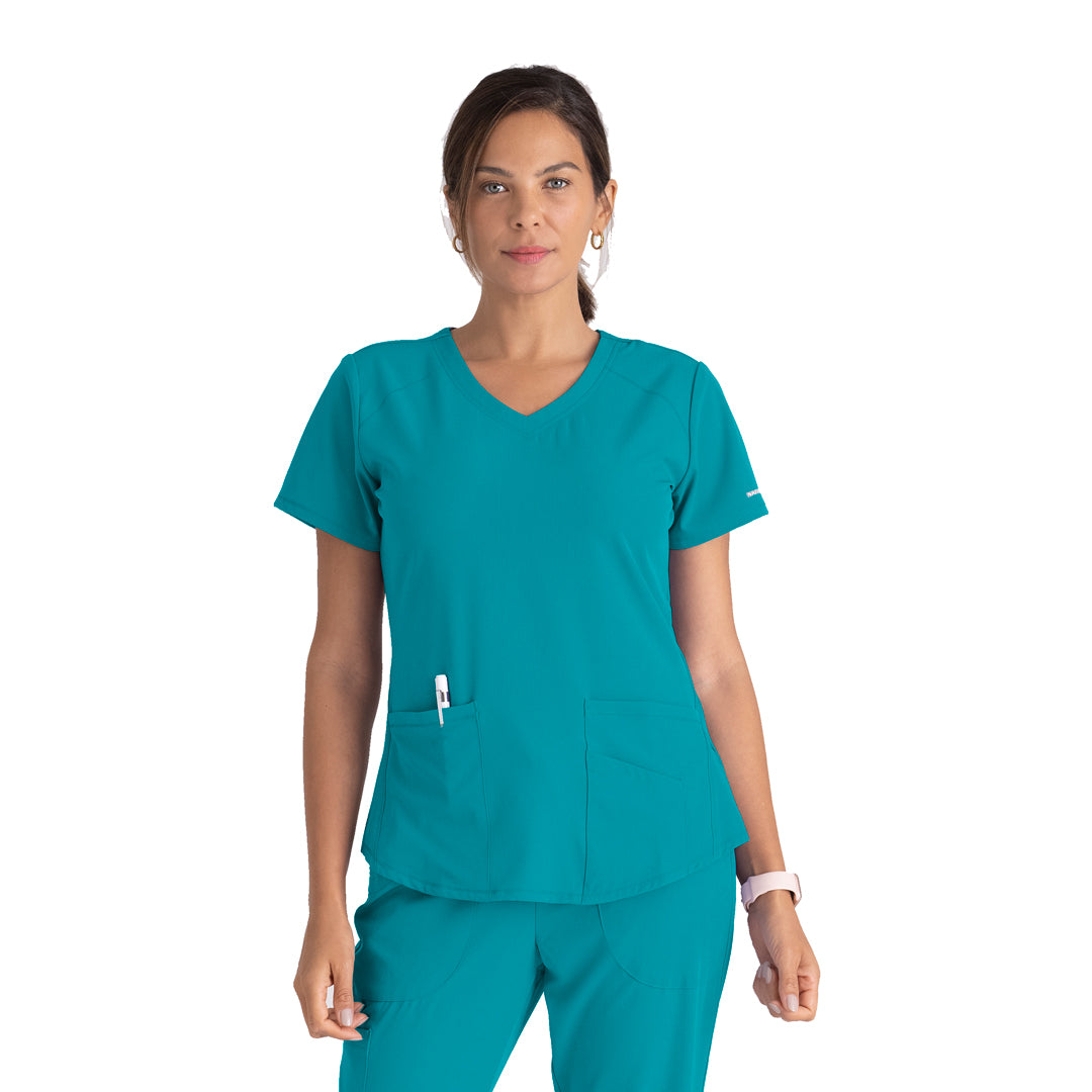 House of Uniforms The Vitality Breeze Scrub Top | Ladies | Skechers by Barco Skechers by Barco Teal