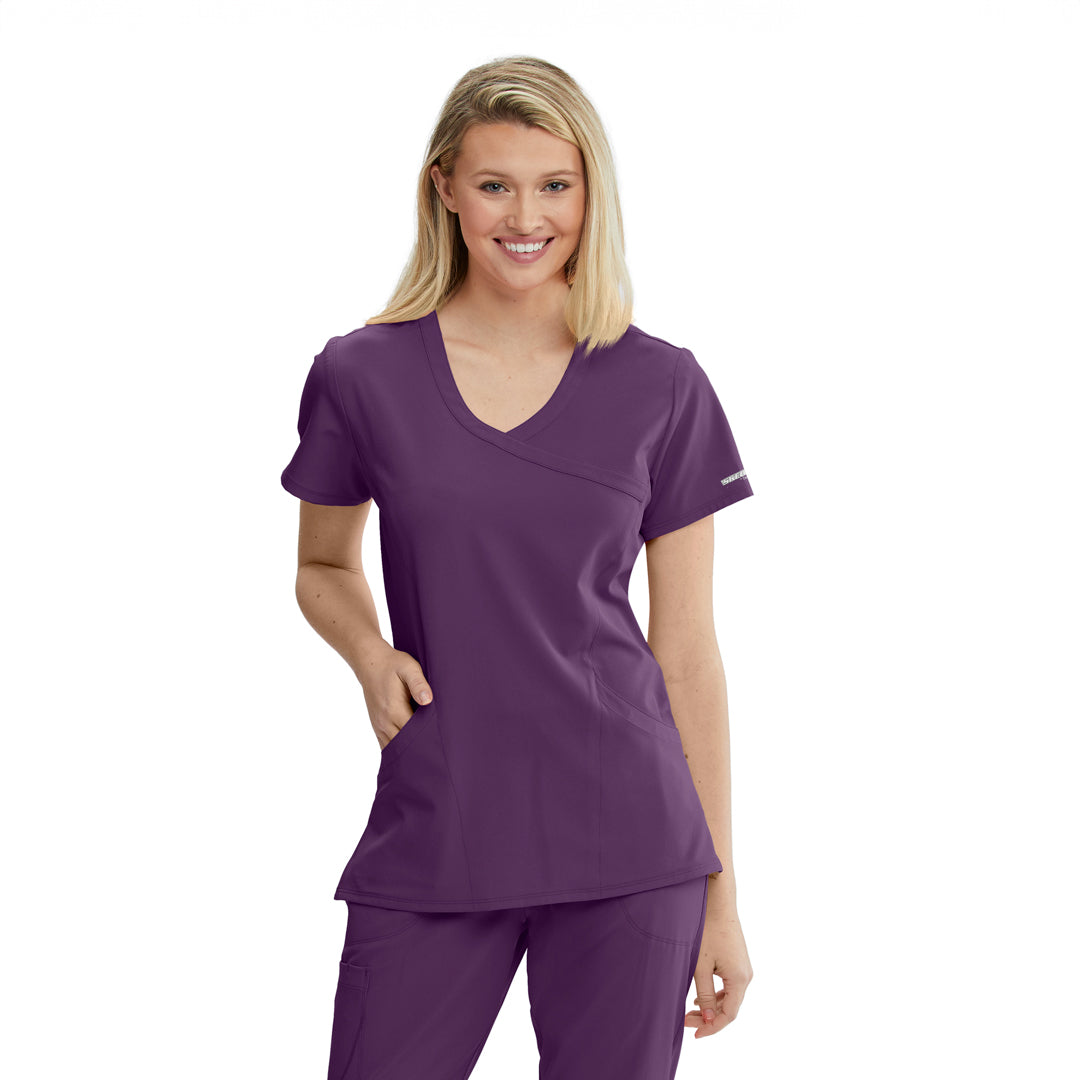 House of Uniforms The Reliance Scrub Top | Ladies | Skechers by Barco Skechers by Barco Eggplant