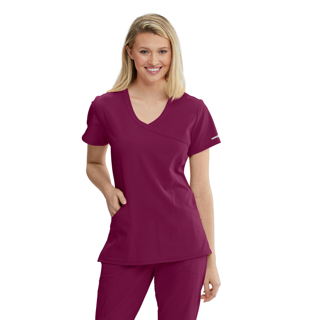 House of Uniforms The Reliance Scrub Top | Ladies | Skechers by Barco Skechers by Barco Wine