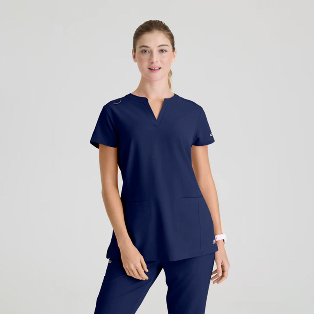 House of Uniforms The Coast Scrub Top | Ladies | Skechers by Barco Skechers by Barco Navy