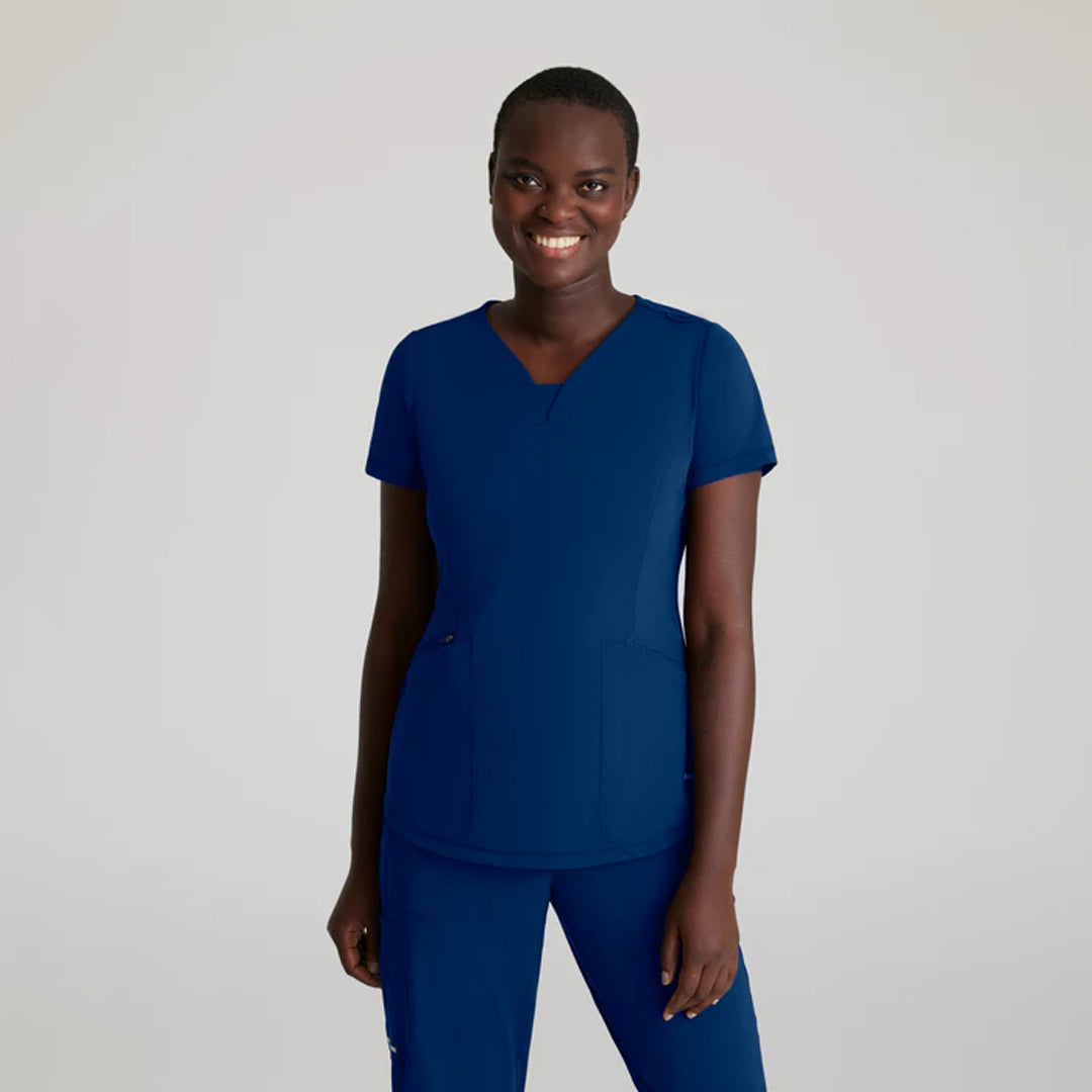 House of Uniforms The Serene Scrub Top | Ladies | Skechers by Barco Skechers by Barco Navy