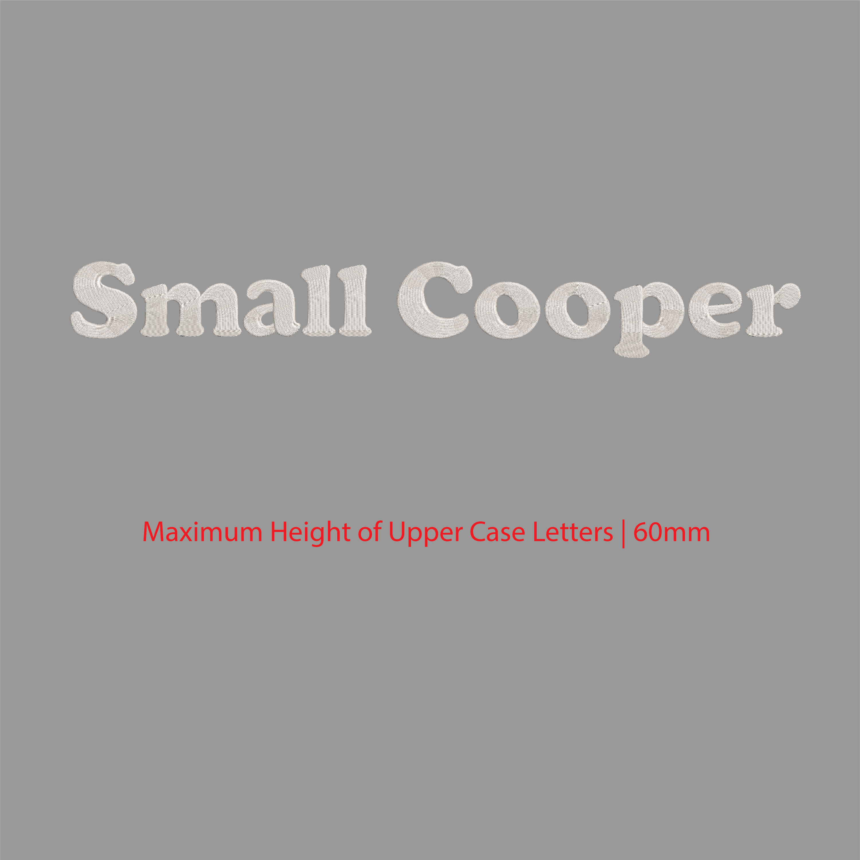 House of Uniforms Embroidery | Personal Names | Large House of Uniforms SM Cooper