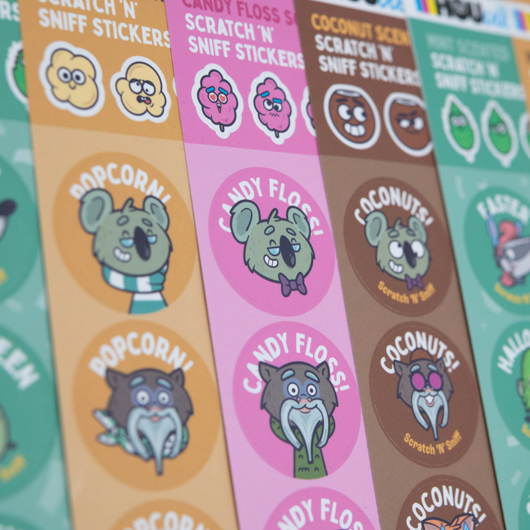 HOUville The HOUville Scratch N Sniff Stickers Promotional Products