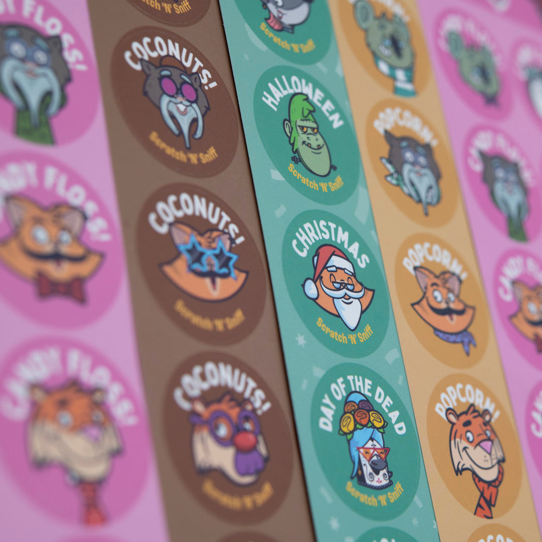 HOUville The HOUville Scratch N Sniff Stickers Promotional Products
